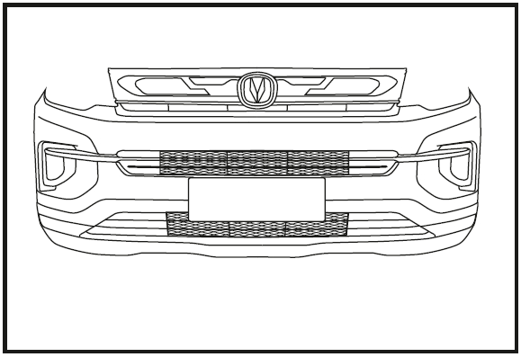 Сетка защитная переднего бампера